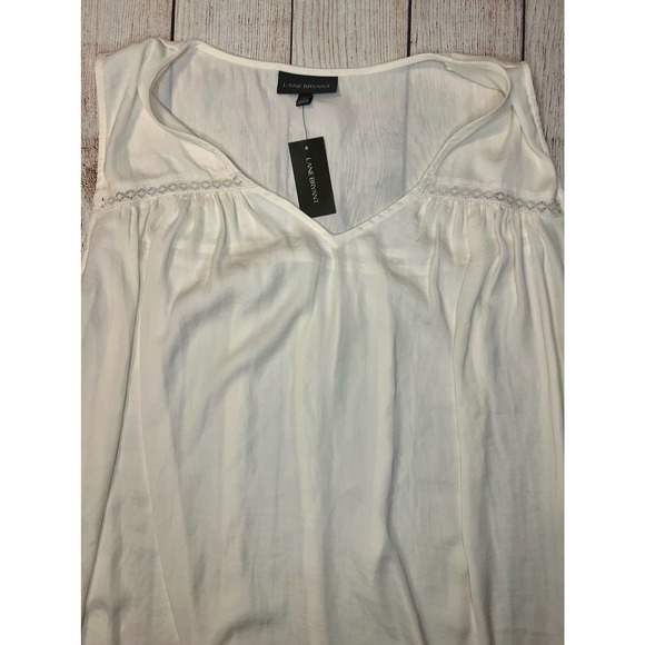 Lane Bryant cream sleeveless top NWT size 26 - Picture 1 of 6